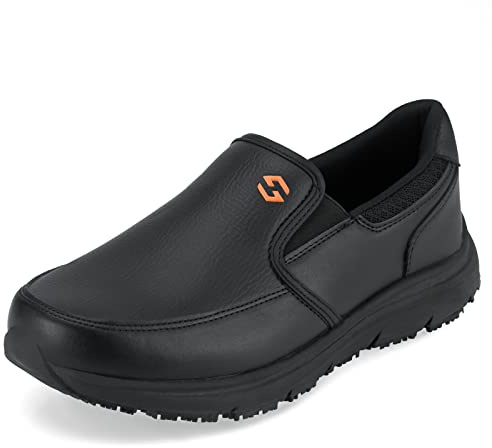 NINGO Zapatos Cocina Slip-On Hombre Antideslizante Zapatillas Zapatos de Trabajo CalzadoChef Resistente Agua y Aceite para Servicio Restaurantes