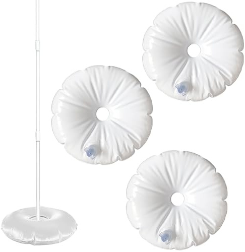 CREATCABIN 4 Bolsa de Peso de Agua para Soporte de Columna de Globos Base Rellenable con Agua para Arco de Globos Soporte para Globos Base para Arcos de Globos Suministros para Fiestas Bodas 26.8cm