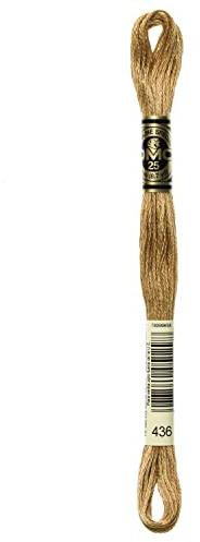DMC 6-Strand Embroidery Cotton Floss, Tan