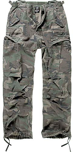 Brandit M65 Vintage Pants, color: woodland, size: M