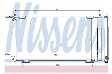 Nissens Air Conditioning Condenser/Receiver Drier Assembly - 94772