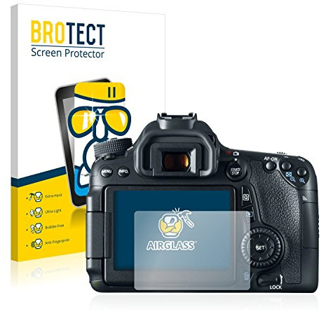brotect Glass Screen Protector Film compatible with Canon EOS 70D - Glass-Foil 9H Protection [Scratch Resistant, High Clarity]
