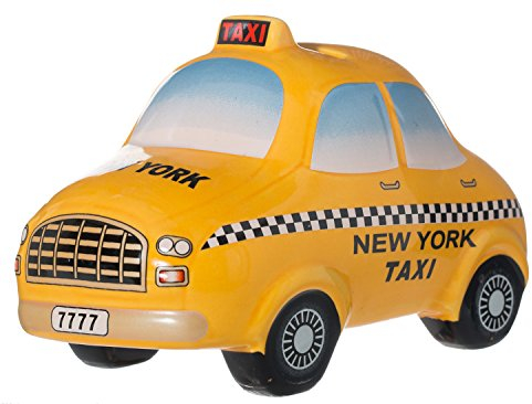 New York City Taxi Ceramic Piggy Money Bank - Officially Licensed by Artisan Owl
