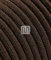Merlotti 20363 Câble électrique rond H03VV-F 2 x 0,75, toile marron, 3 m