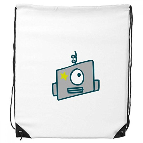 DIYthinker Universum Und Alien Single-Augen-Roboter-Rucksack Einkaufs Gift Sporttaschen