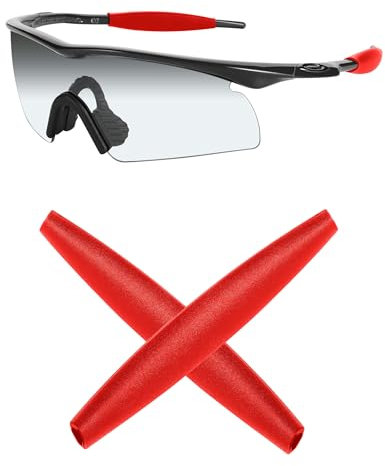 Mryok Replacement Earsocks for Oakley M Frame Series Sunglasses - Red