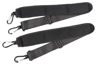 Ersatz-Schultergurt, gepolstert, universal, verstellbar, mit Haken für Laptop, Violine, Gitarre, Wickeltasche, 2 Stück