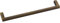 Griff Macha LA 192 mm, Breite 200 mm, ZN Messing schwarz gebürstet
