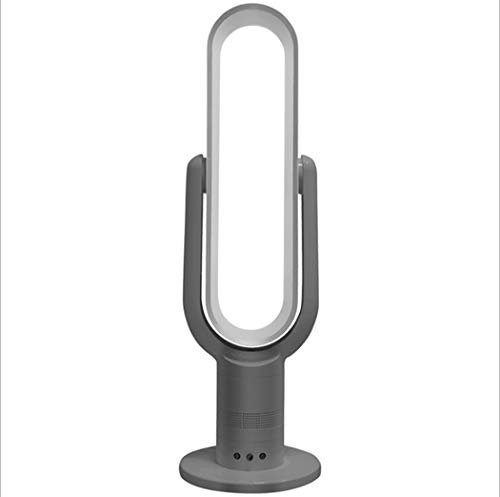 NANXCYR Blattloser Ventilator-extrem ruhiger Blattloser Ventilator-vertikaler Turm-Fan RC-Steuerung mit HEPA Filter-Blau, Grau Ventilator (Farbe : Grau)