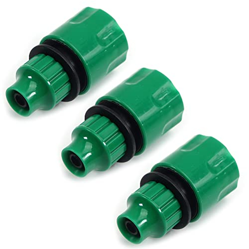 MroMax Einweg-Adapter für Gartenschlauch, für Bewässerungssysteme, 2 Stück, 4/6 BPS 3pcs 8/12BPS