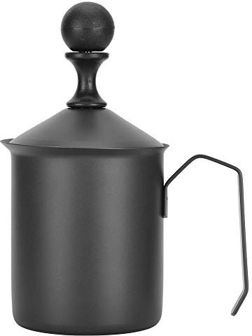 Pichets en Mousse, mousseur à Lait, mousseur Manuel à Main Noire Domestique