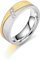 Banemi Ring Daumen Damen, Kleiner Finger Ring Damen Edelstahl 6mm Schrägstrich-Paar Damen Eheringe Größe 67 (21.3)