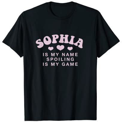 Sophia Is My Name, personalisierbar, lustiges Namensschild für Paare T-Shirt