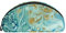 Mäppchen Blau Gestreifter Marmor Weicher Reißverschluss-Bleistift-Organizer, Make-Up-Taschen