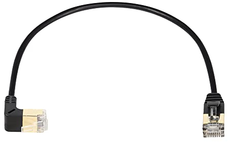 SinLoon Câble Ethernet RJ45 Cat8, mâle vers mâle, câble réseau Cat8 haut débit, 40 Gbit/s, 2000 MHz, cordon de raccordement SFTP, pour routeur, modem, serveur, etc (down)