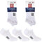 Renato Balestra 6 PAIA calze invisibili minicalze fantasmini sneackers Unisex Uomo e donna in cotone pettinato elasticizzato con tramatura traspirante made in Italy RB5000 Bianco 35-38