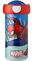 Mepal - Verschlussbecher Campus - Trinkbecher - Auslaufsicherer Wasserflasche für Kinder - Wiederverwendbarer Becher - BPA-frei & Spülmaschinenfest - 300 ml - Spiderman