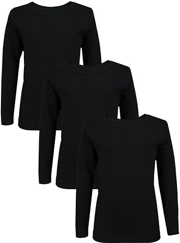 TupTam Maglie Manica Lunga Bimbi 3 Pezzi – 100% Cotone, Unisex