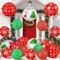 Jetec Riesige PVC-Kugel, aufblasbar, Weihnachtsdekoration, große Ornamente, für Haustür, Hof, Rasen, Garten, Veranda, Dekoration, 45,7 cm, 18 Stück