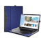 Case Cover for 14 inch 2-in-1 Laptop Lenovo Yoga 7i 7 14ARP8 14IRL8 14ARB7 14IAL7,PU Leather Bag Notebook Protective Shell Sleeve with Pen Holder (Navy Blue)