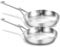 Yeksum Tri-Ply Fully Bonded Stainless Steel Non-Coating Frying Pan, 8+10,Chef's pan,Skillets,Induction Pan Dishwasher and Oven Safe, Compatible with All Cooktops