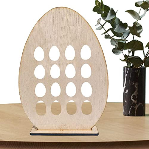 CENMOO Holzhasen-Eierhalter – Holz-Hasen-Ornament – Häschen-Figuren Osterei-Hasen-Regal-Sitter für Ostern Erntedankfest