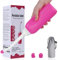 Po Dusche 500 ml Analdusche Flasche | Tragbares Reisebidet mit 2 Aufbewahrungstaschen | Geeignet für die Postpartale Dammpflege und Baby-Popo-Reinigung (Rosa, 500ML)