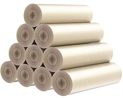 Eighosee Small Trash Bags Recycling Garbage Bags 200 Count for Bedroom, Home, Office, Trash Cans (Gold)