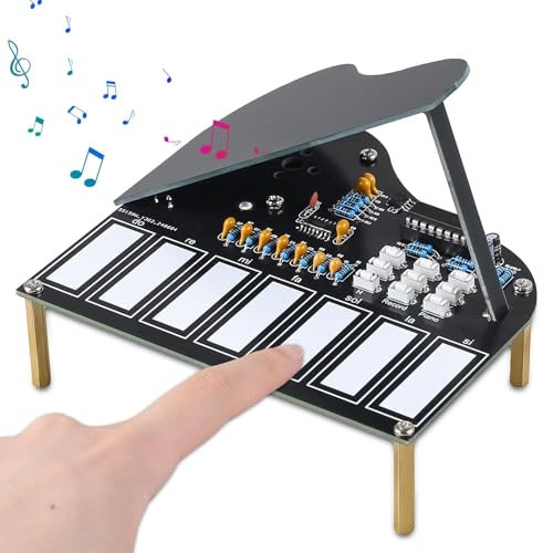 DONGKER Kit fai da te per saldare il pianoforte elettronico fai da te, kit di costruzione con nota e formazione di apprendimento, gioco di musica, progetti di saldatura, regalo creativo, set di