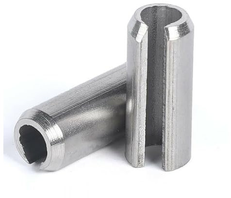 Manoud Federstifte M4-M8 Zylindrische Elastische Offene Spannstifte Spannstifte Geschlitzte Spannstifte Edelstahl 304 A2(M6x10(10pcs))