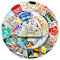 50 Stück USA Aufkleber Auto Laptop Telefon Gitarre Skateboard Motorrad Fahrrad America Stickers Set Vinyl Wasserdicht Aesthetic Aufkleber für Jugendliche Kinder Erwachsene