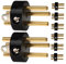 DRESSOOS 8st Dreipoliger Xlr-stecker Männlicher Xlr- 3-poliger Mikrofonstecker Dreiadriger Xlr- Mikrofon-audiostecker Mikrofon-audio-adapter Mikrofon Stecker Abs Black