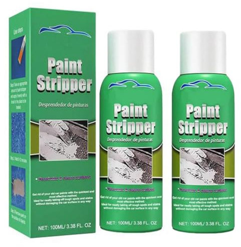 2 Stück Paint Stripper | 200ml Effizienter Abbeizmittel Für Und Metall | Spurenloser Reinigungs Farb Und Lackentferner Gel Paint Remover | Hocheffizienter Auto Farbentferner Für Metalloberflächen