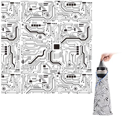 NOPKESV 1 Stück Magic Protective Wrap Selbstklebe-Etui Kit Kratzfest Staubdicht Waschbar Tuch für Kameras Objektiv Elektronische und kosmetische Produkte