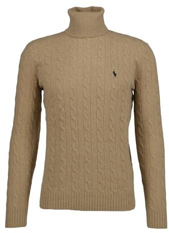 Ralph Lauren Polo Rolli con motivo a treccia, mélange, XXL