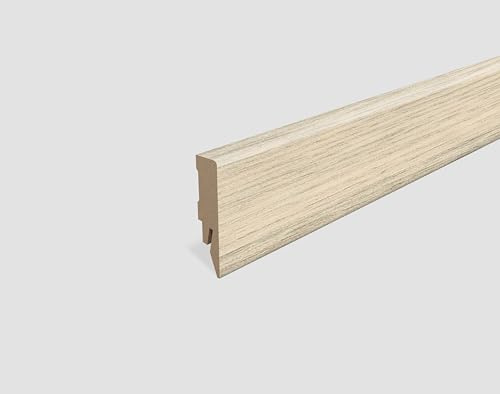 EGGER Sockelleiste Eiche beige L558 | neues kubisches Profil | passend zu Fußboden Almington Eiche beige