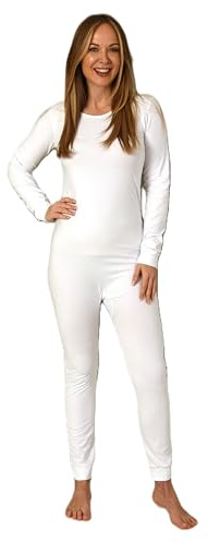 Normann Care Pflegebody Langarm - Unisex - Einteiler Body Schlafananzug mit Reißverschluss am Rücken, Farbe:weiß, Größe:XXL