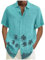 Hemd Kurzarm Sommer Herren Fit Business Einfarbig Leinenshirt Leinen Shirts Universal Fit Freizeithemd Bügelfrei Businesshemd Kurzärmeliges Kurzarmhemd Leicht Hawaiihemd Lässiges Sommerhemd