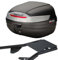 MOTOMENT Bundle Topcase inklusive Gepäckträger Komplettset Shad 37 Liter passend für Suzuki UH 125 Burgman C8 2014-2016