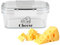 Gzsekken Cheese Storage Box for Fridge,Airtight Fridge Container with Lid,Clear Plastic Grated Cream Chunk Cheese Dish,Freeze Safe Bacon Saver 17.3cm x11.9cm x7.6 cm