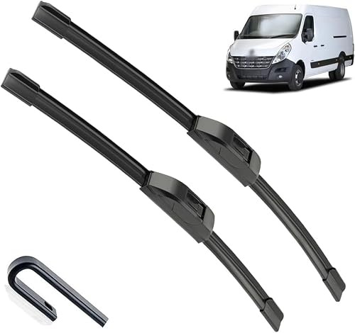 AlbaEUC Vordere Scheibenwischer Für Renault Master 2 1997-2010，Flache Premium Wischerblätter Wischerblätter Set für Frontscheibe