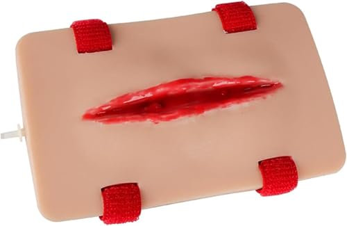 HGAYUBDV Übungen for Nähen von Blutungen, Wundpackungen und Tourniquet-Trainer-Set, Trainingsset for Stoppen der Blutung for medizinische Kurse, Erste-Hilfe-Praxis zur Hämostase. ﻿