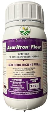 Insecticida concentrado alfacipermetrina 6%. 250 ml. Insecticida para higiene y desinfección de casetas, establos o refugios de animales. Acaritron