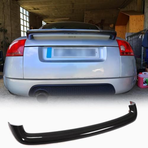 Aileron de coffre arrière noir mat pour Audi TT/TT Quattro Mk1 Type 8N 1998–2006 coupé convertible 2 portes en fibre de verre pour couvercle de coffre arrière Highkick Wing Lip