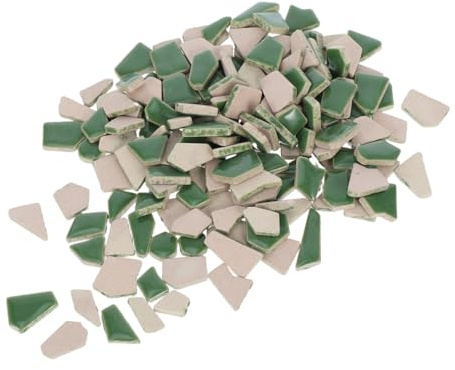 ARTIBETTER de cerámica mosaico baldoso baldosas cerámicas planas Azulejos para salpicaduras de cocina azulejo de bricolaje Materiales Fichas Verde