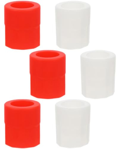 HINTRMENT Lot de 6 Moules à Glaçons en Silicone Réutilisables pour Verres à Whisky, Résistant et Facile à Démouler, pour Fêtes et Cocktails