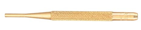 Starrett B565C Brass Drive Pin Punch, 4 Overall Length, 5/8 Length, 1/8 Diameter
