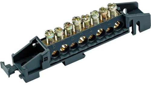 Schneider 13576 Klemmenblock, 80A, 8-Loch, (4X10)2+(4X16)2