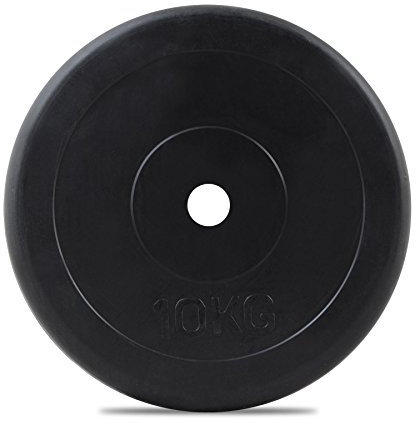 BodyMax Standard Rubber Weight Plates – 1 Inch Hole – Durable, Floor-Protecting Barbell Plates for Home Gym – 2.5kg to 10kg Options (10, Kilograms)