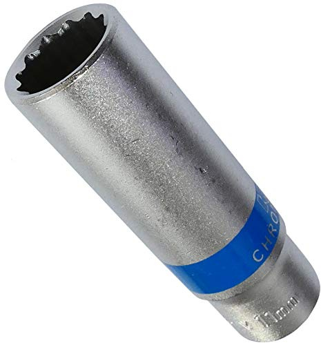 AERZETIX - Douille de Vissage 1/4 12 Pans 11mm Longue Profonde en Acier CrV